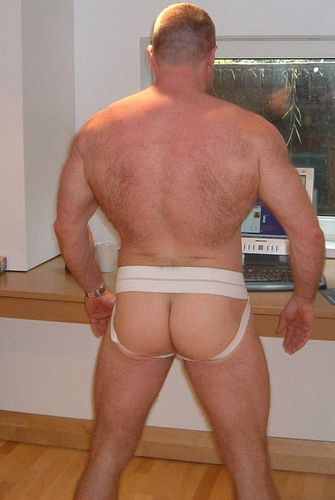 ass bare chest wrestler buttocks jockstrap gay wrestling
