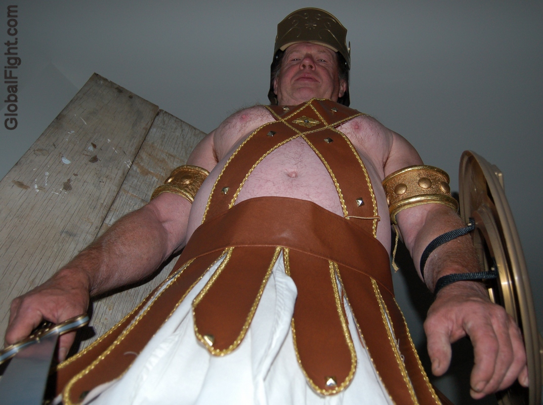 costumes roman gladiator hairyman gay uniforms fetishes