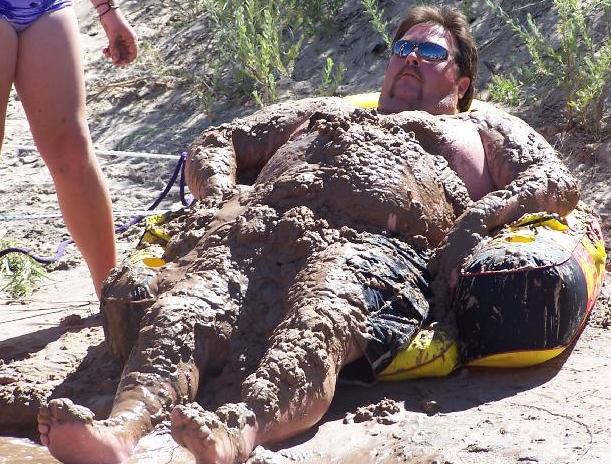 fat huge husky bear hot man muddy beach lounging