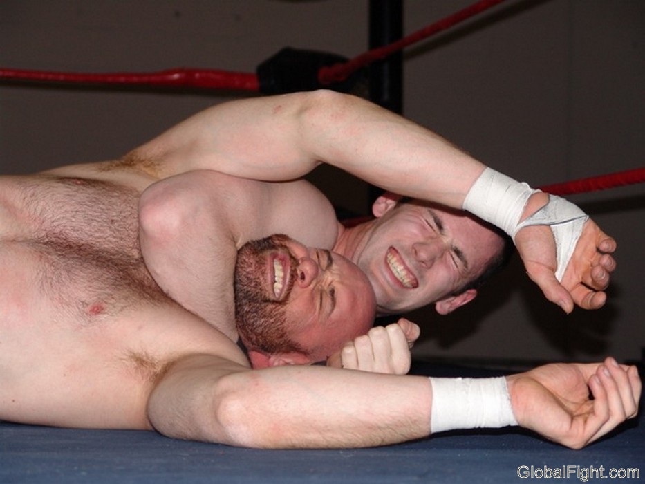 lucha libre hair pulling men wrestling