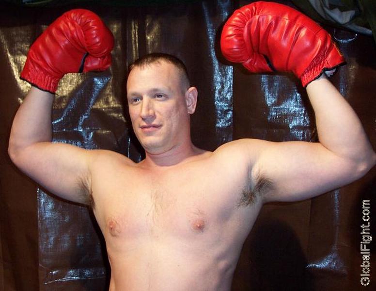 marine boxer flexing muscles webcam video shows