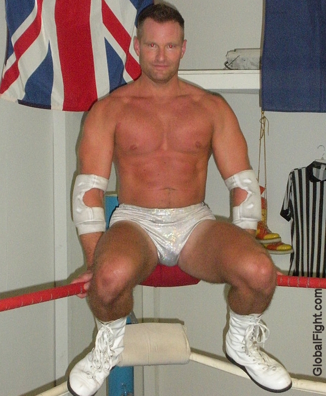 wrestler hunky man PERSONALS sitting on turnbuckles